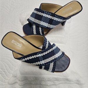 Michael Kors Navy and White Women's Heels